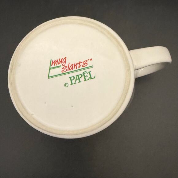 Vintage Christmas Papel Mug Slants “Holidays Make Me Tipsy” Ceramic Mug Cup - Picture 7 of 9